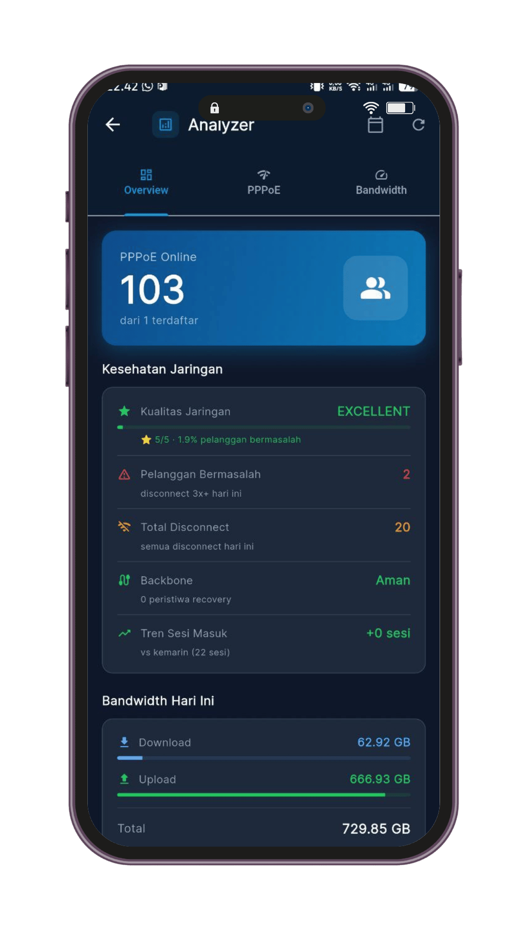 Remote ONT & network tools — Nottik Hero